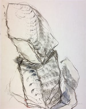 Eugenie Dammer - Abstract zonder titel / 1985 / Tekening (gemengde techniek) kopen? Bied vanaf 100!