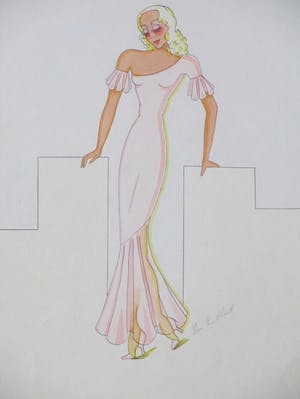 Niet of onleesbaar gesigneerd - Twee modellen in Art Deco-stijl - Gemengde technieken kopen? Bied vanaf 1!