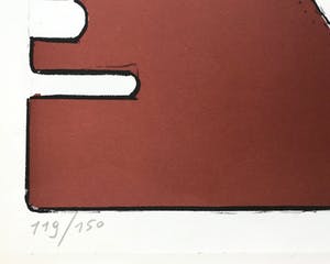 Niet of onleesbaar gesigneerd - Mooie grote zeefdruk - 1972 - Gesigneerd - 119/150 kopen? Bied vanaf 10!