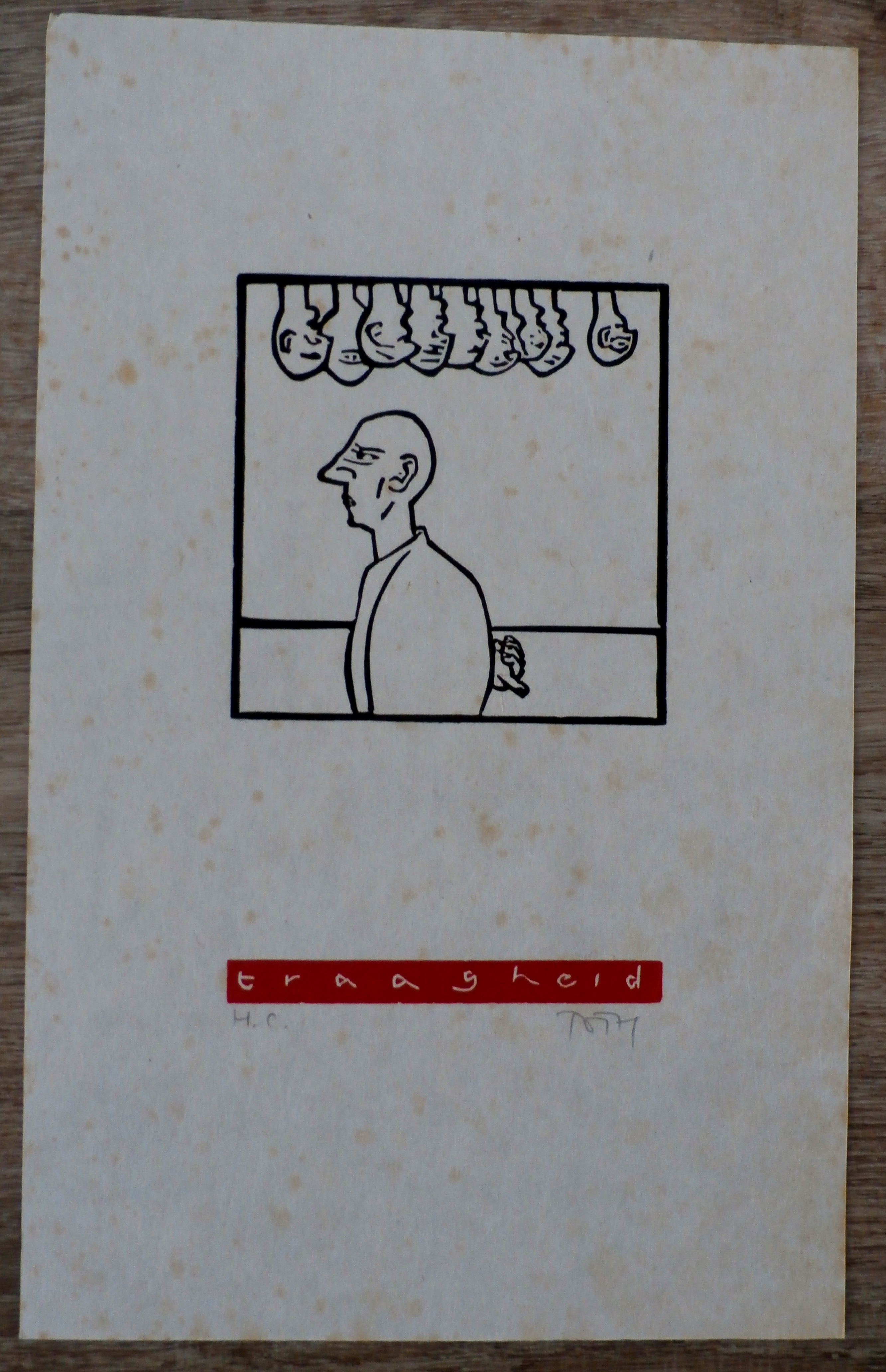 Tom Thijsse - 6 linosneden: de hoofdzonden kopen? Bied vanaf 1!