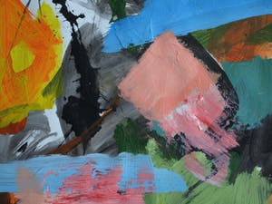 Peter Klashorst - Acrylverf op papier – Abstract werk – 70 x 50 cm - 2016 kopen? Bied vanaf 1!