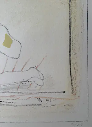 Co Westerik - handgesigneerde kleurenzeefdruk | 'Paar in landschap' | 1991 kopen? Bied vanaf 250!