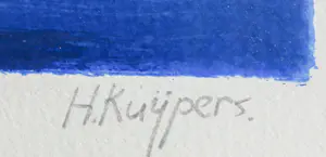 Buy Henk Kuipers - Zeefdruk, Nisati - Ingelijst? Bid from 20!
