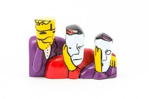 Herman Brood - Handbeschilderd 3D beeld: Horen, zien en zwijgen kopen? Bied vanaf 99!