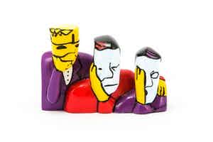 Herman Brood - Handbeschilderd 3D beeld: Horen, zien en zwijgen verkocht voor € 99!