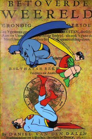 Jan Bollaert - Gemengde techniek op board, Betoverende Weereld (Groot) verkocht voor € 100!