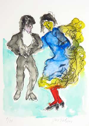 Jan Sierhuis - Giclée, Tango verkocht voor € 50!