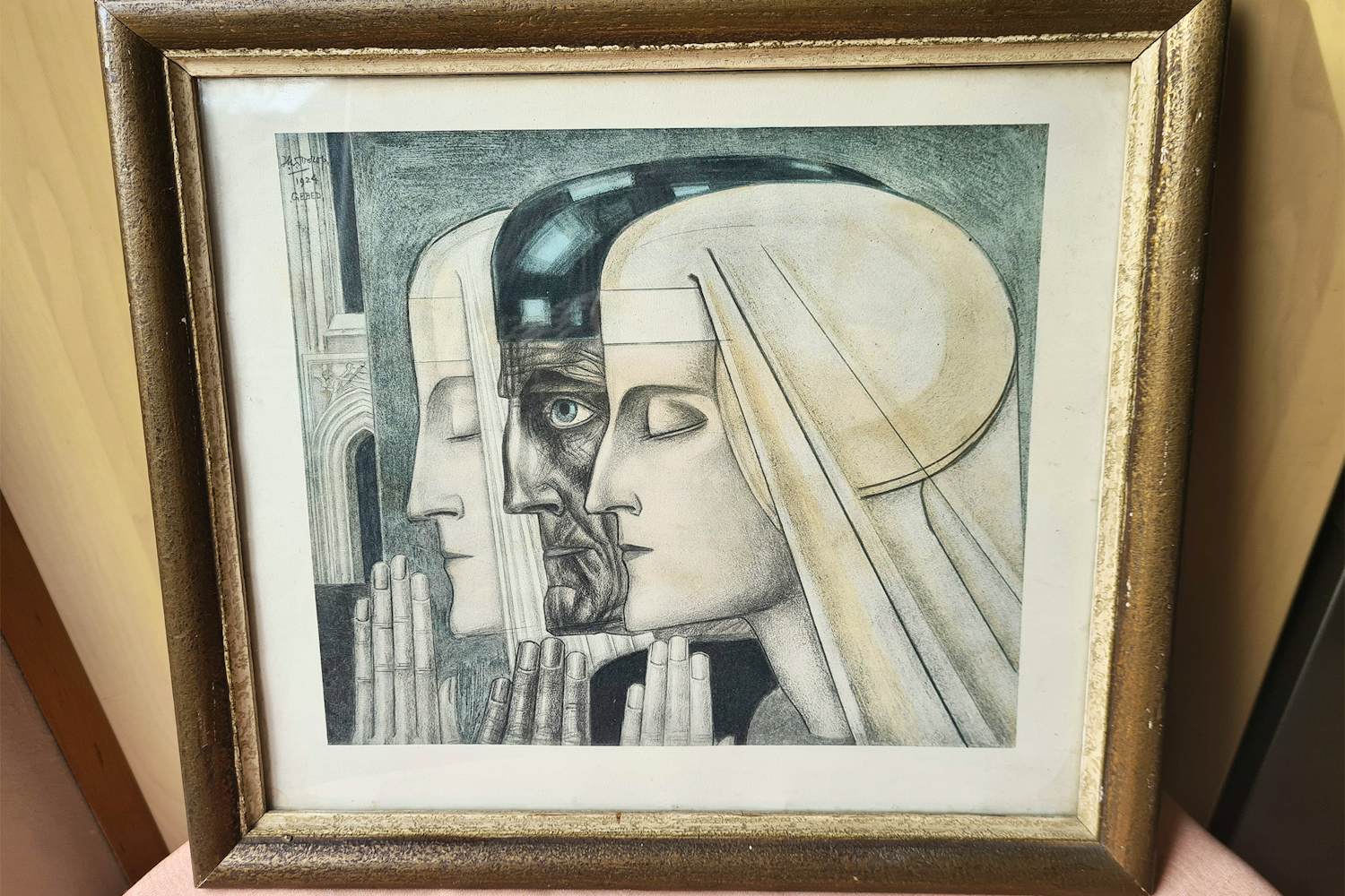 Jan Toorop - het gebed-1924, gesigneerd op de plaat en zie achterop kopen? Bied vanaf 45!