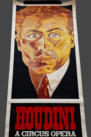 Floris Guntenaar - manshoge jaren 70 affiche theater Carre "Houdini A Circus Opera" kaufen? Bieten Sie von 48!