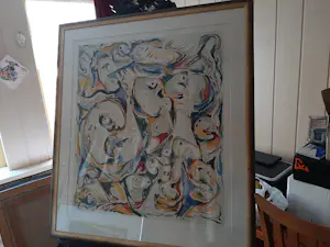 Theo Wolvecamp - grote zeefdruk: 'De roddelaars' - 1989 kopen? Bied vanaf 450!