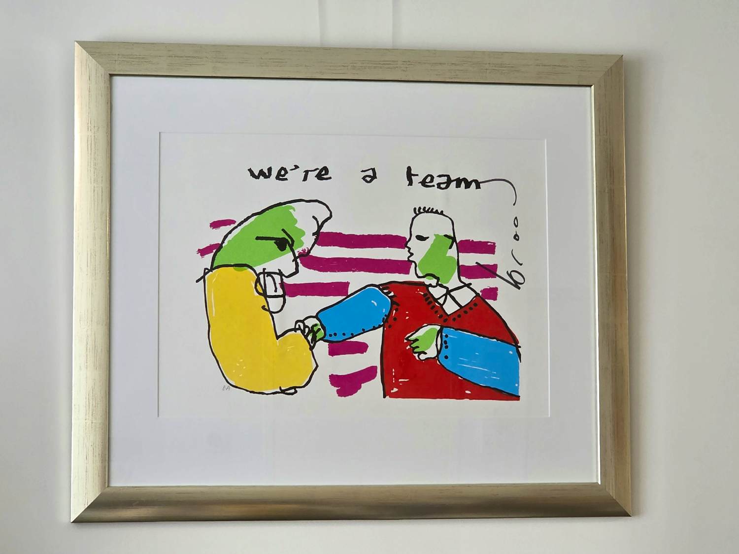 Buy Herman Brood - We're a Team - Handgesigneerd - E.A? Bid from 400!