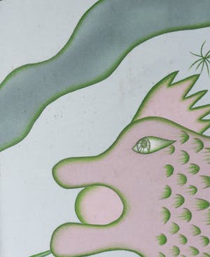 IGAK Murniasih - Olieverf op doek, Kutulong di Kau Supaya Tidak Jatuh (Groot) kopen? Bied vanaf 1000!