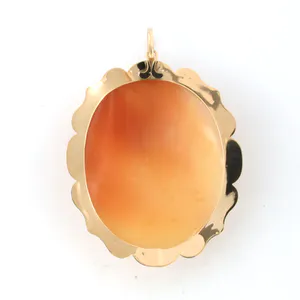 18k gouden camee hanger - afm 6.1 cm x 4.2 cm kopen? Bied vanaf 150!