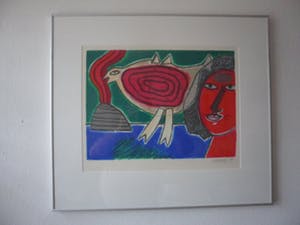 Corneille - Zeefdruk. Titel, "Épanouissement". kopen? Bied vanaf 150!
