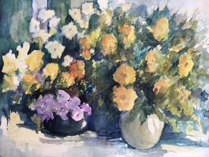 Jaap van Veen - 3 aquarellen in één koop! kopen? Bied vanaf 45!