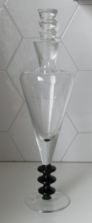 Niet of onleesbaar gesigneerd - Grote art deco modernistische kristallen karaf kopen? Bied vanaf 10!