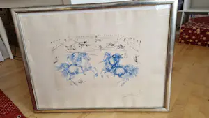 Salvador Dali - Bleus Cavaliers (Blaue Reiter) - Epreuvre d'Artist kopen? Bied vanaf 200!
