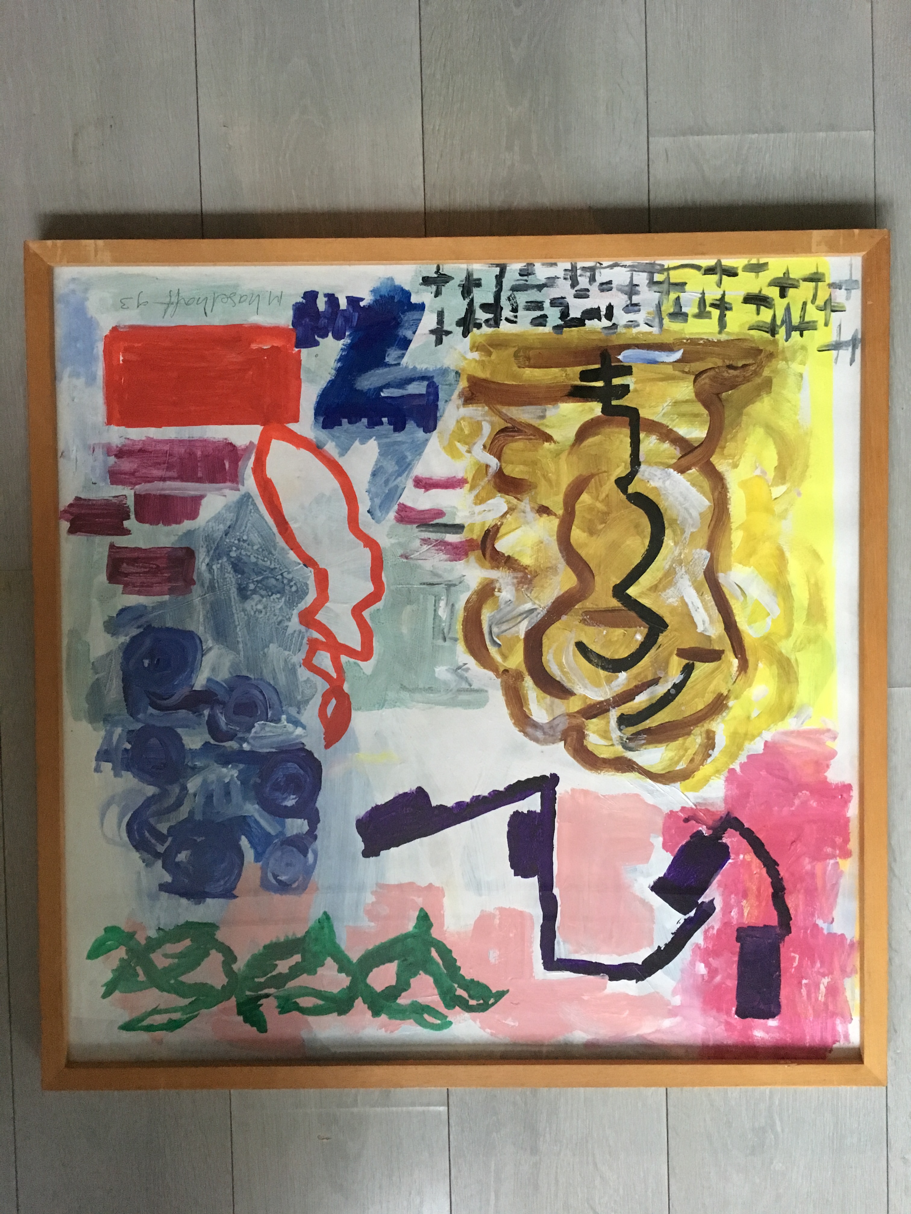 Marianne Haselhoff - abstracte voorstelling met kleur verkocht voor € 50!