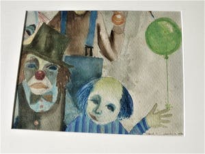 Albert A. Labordus - Nabloei Leidse school - 1960 - Aquarel "Feest!" - gesigneerd kopen? Bied vanaf 1!