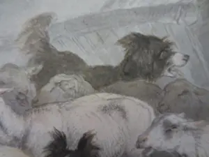 Henriette Ronner-Knip - (1821-1909) Schapen en Honden in Deuropening Schaapskooi kopen? Bied vanaf 250!