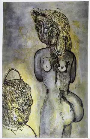 Jose Luis Cuevas - Ets, Zonder titel (Zeer Groot) verkauft für € 120!