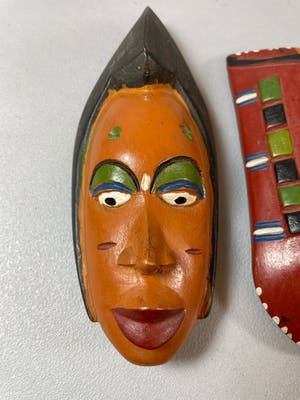 Yoruba - 2 African Yoruba and 1 fang passport masks - Nigeria. kopen? Bied vanaf 15!