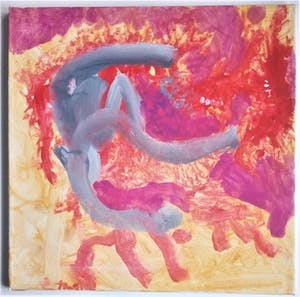 Paul Louis Van Den Bergh - Gemengde Techniek op Canvas - "Blast" - Gesigneerd kopen? Bied vanaf 1!