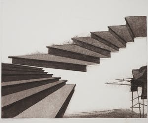 Loes van Goor - Ets en aquatint, Zonder titel kopen? Bied vanaf 1!