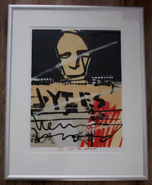 Herman Brood - Ingelijste zeefdruk: "Bytes" kopen? Bied vanaf 399!