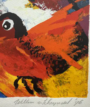 Willem van Scheijndel - handgesigneerde zeefdruk | 'Zonder titel' | 1996 kopen? Bied vanaf 10!