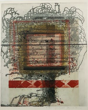 Anne Huitema - Ets en aquatint, Boom - Ingelijst kopen? Bied vanaf 1!