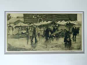 Cees Bolding - Ets Nieuwmarkt Amsterdam 1929- Oplage 89/100 verkocht voor € 100!