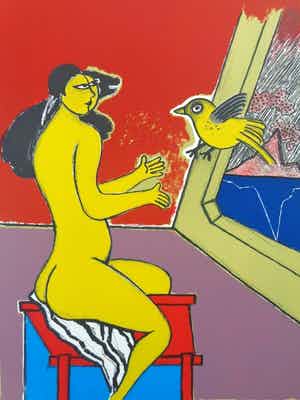 Corneille - MEMOIRE DU JAPON / KLEURLITHO / 58x44cm / SIG / 1984 verkocht voor € 175!