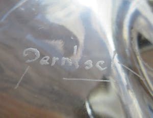 Niet of onleesbaar gesigneerd - Studio kristallen vrijgevormd schaaltje - gesigneerd kopen? Bied vanaf 1!