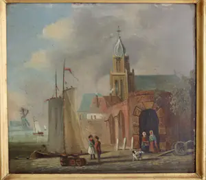 Johan Godfried van Ginkel - Kade nabij Nederlandse stadspoort kopen? Bied vanaf 350!