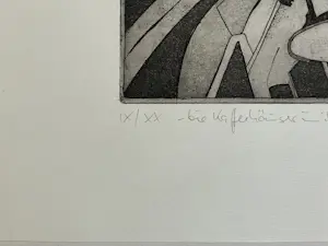 Heiner Ulrich - Ets/ Aquatint - Die Kaffeehäuser In Ihrer Verstrickung kopen? Bied vanaf 110!