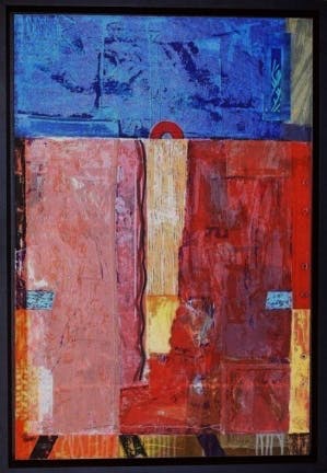 Jos Verwiel - MIXED-MEDIA op Zeefdruk MANDRAKI Handgesigneerd INGELIJST verkocht voor € 1!