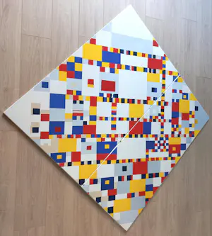 Piet Mondriaan - Victory Boogie Woogie, emaille op metaal (unica, zeer groot) kopen? Bied vanaf 1000!