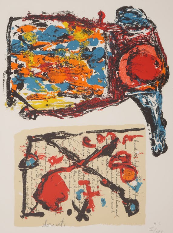 Jacques Doucet - Jacques Doucet: Litho, Traces du quotidien I verkocht voor € 70!