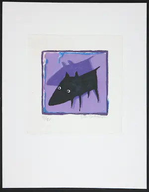 Peter Bastiaanssen - Twee zeefdrukken, Hondjes kopen? Bied vanaf 40!