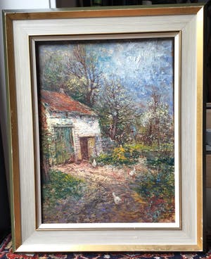 Walter Neuhof - C4165-6 - Zicht op kippenschuur kopen? Bied vanaf 65!