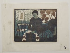 Otto B. de Kat - Zittende vrouw op sofa kopen? Bied vanaf 85!