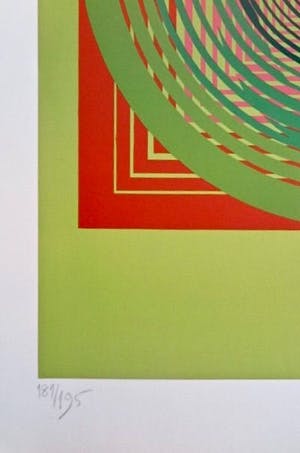 Srivastava Narendra - Indrukwekkend geometrisch werk in bijzondere kleurstelling kopen? Bied vanaf 1!