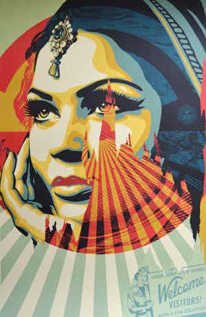 Shepard Fairey - Target Exceptions - gesigneerd verkocht voor € 1!