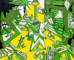 Kriki - Rue Kriki, zeefdruk (netjes ingelijst, groot) verkocht voor € 250!