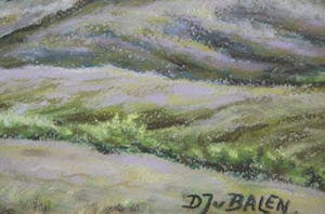 Dirk Jacobus van Balen - Pastel op papier - "Heuvellandschap" - Veluwse School kopen? Bied vanaf 49!