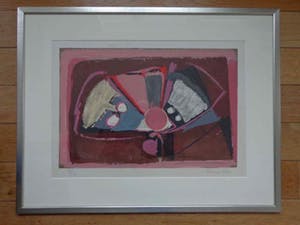 Bram van Velde - ABSTRACTIE / KLEURLITHO / 64x82cm / KADER / SIG kopen? Bied vanaf 95!