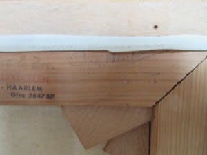 Niet of onleesbaar gesigneerd - Stadsgezicht (mogelijk Haarlem) kopen? Bied vanaf 10!