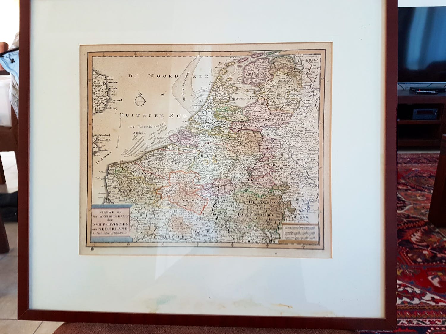 Isaac Tirion - Nieuwe en nauwkeurige kaart der 17 provincien van Nederland kopen? Bied vanaf 200!