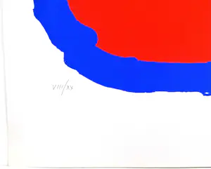 Bram Bogart - Rood in Blauw - Litho kopen? Bied vanaf 690!